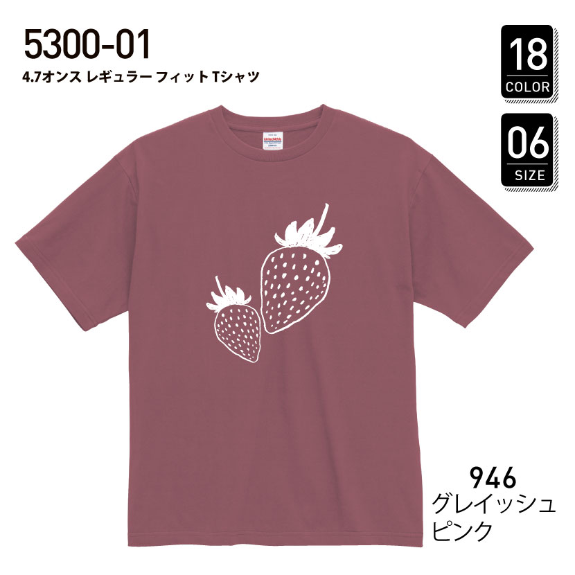 品番　5300-01　4.7オンスレギュラーフィットTシャツ